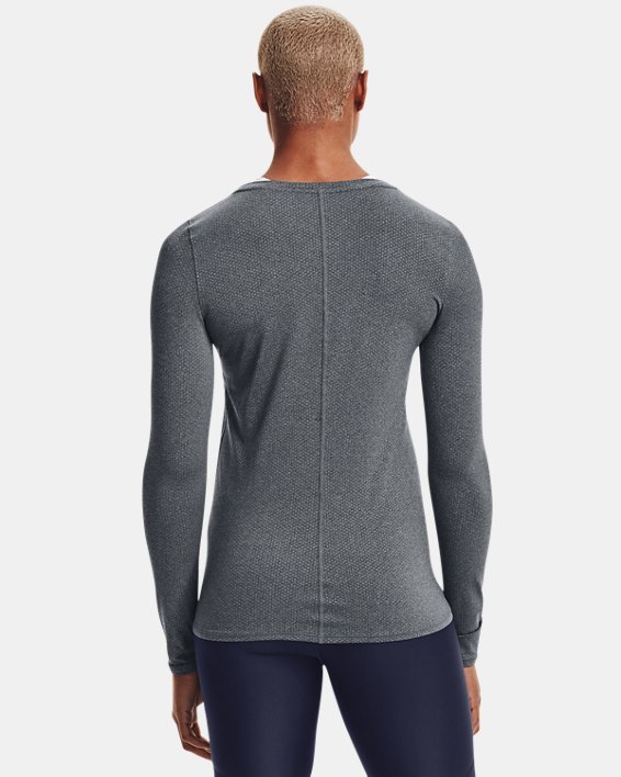 Women's HeatGear® Armour Long Sleeve in Gray image number 1
